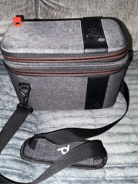 Nintendo Switch Portable Gray Carry Case Travel Bag with Shoulder Strap